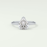 2.0 CT Pear Cut Solitaire Lab-Grown Diamond Engagement Ring 13