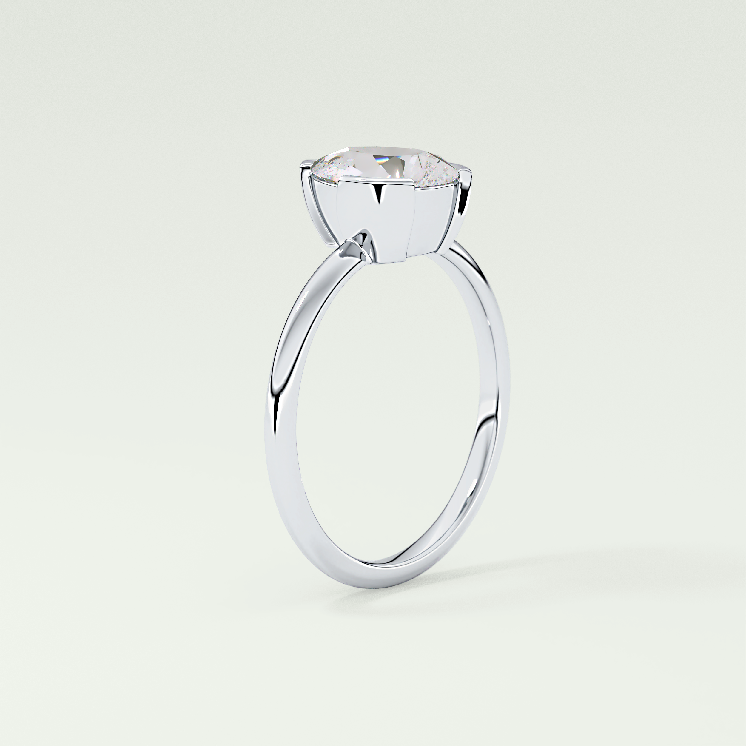 2.0 CT Pear Cut Solitaire Lab-Grown Diamond Engagement Ring 17