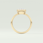 1.25 CT Oval Cut Solitaire Bezel Lab-Grown Diamond Engagement Ring 6