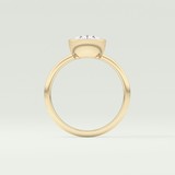 1.25 CT Oval Cut Solitaire Bezel Lab-Grown Diamond Engagement Ring 6