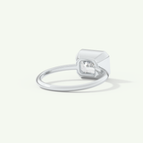 1.5 CT East West Emerald Cut Bezel Lab-Grown Diamond Engagement Ring