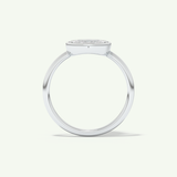 1.0 CT Rose Cut Solitaire Moissanite Engagement Ring