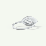 1.0 CT East West Marquise Cut Bezel Lab-Grown Diamond Engagement Ring