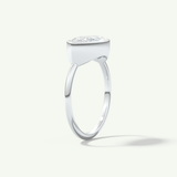 1.0 CT East West Marquise Cut Bezel Lab-Grown Diamond Engagement Ring