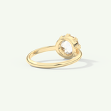 1.5 CT Rose Cut Solitaire Lab-Grown Diamond Engagement Ring