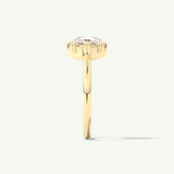 1.5 CT Rose Cut Solitaire Lab-Grown Diamond Engagement Ring