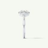 1.5 CT Rose Cut Solitaire Lab-Grown Diamond Engagement Ring