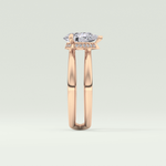 2.0 CT Pear Cut Double Shank Hidden Halo Style Lab-Grown Diamond Engagement Ring 10