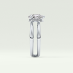 2.0 CT Pear Cut Double Shank Hidden Halo Style Lab-Grown Diamond Engagement Ring 16