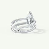 2.0 CT Marquise Cut Double Shank Lab-Grown Diamond Engagement Ring