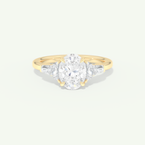 2.0 CT Oval Cut Cluster Lab-Grown Diamond Engagement Ring