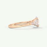 2.0 CT Oval Cut Cluster Lab-Grown Diamond Engagement Ring