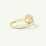 2.0 CT Round Cut Solitaire Lab-Grown Diamond Engagement Ring