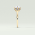 2.0 CT Round Cut Lab Grown Diamond Engagement Ring