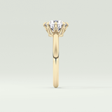 2.0 CT Round Cut Lab Grown Diamond Engagement Ring