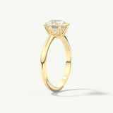 2.0 CT Round Cut Solitaire Lab-Grown Diamond Engagement Ring
