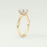 2.0 CT Round Cut Lab Grown Diamond Engagement Ring