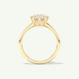2.0 CT Round Cut Solitaire Lab-Grown Diamond Engagement Ring