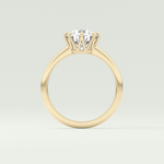2.0 CT Round Cut Lab Grown Diamond Engagement Ring
