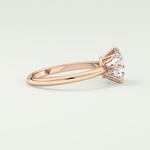 2.0 CT Round Cut Lab Grown Diamond Engagement Ring