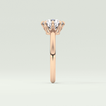2.0 CT Round Cut Lab Grown Diamond Engagement Ring