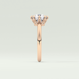 2.0 CT Round Cut Lab Grown Diamond Engagement Ring