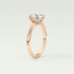 2.0 CT Round Cut Lab Grown Diamond Engagement Ring