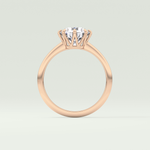 2.0 CT Round Cut Lab Grown Diamond Engagement Ring