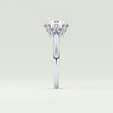 2.0 CT Round Cut Lab Grown Diamond Engagement Ring
