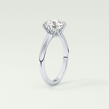 2.0 CT Round Cut Lab Grown Diamond Engagement Ring