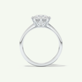 2.0 CT Round Cut Solitaire Lab-Grown Diamond Engagement Ring