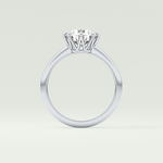 2.0 CT Round Cut Lab Grown Diamond Engagement Ring