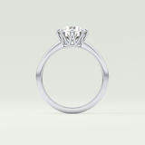 2.0 CT Round Cut Lab Grown Diamond Engagement Ring