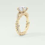 2.0 CT Round Cut Split Shank CVD Engagement Ring
