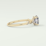 2.0 CT  Round Cut Hidden Halo & Pave  Moissanite Engagement Ring 3