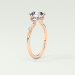 2.0 CT  Round Cut Hidden Halo & Pave  Moissanite Engagement Ring 11