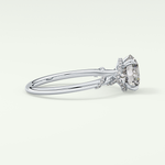 2.0 CT  Round Cut Hidden Halo & Pave  Moissanite Engagement Ring 15