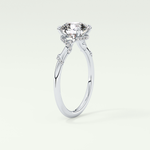 2.0 CT  Round Cut Hidden Halo & Pave  Moissanite Engagement Ring 17