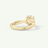 2.0 CT Round Cut Twisted Pave Lab-Grown Diamond Engagement Ring