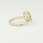 2.0 CT Oval Cut Style Lab Grown Diamond Engagement Ring