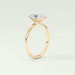 2.0 CT Oval Cut Style Lab Grown Diamond Engagement Ring