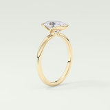 2.0 CT Oval Cut Style Lab Grown Diamond Engagement Ring