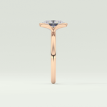 2.0 CT Oval Cut Style Lab Grown Diamond Engagement Ring