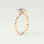 2.0 CT Oval Cut Style Lab Grown Diamond Engagement Ring