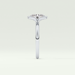 2.0 CT Oval Cut Style Lab Grown Diamond Engagement Ring