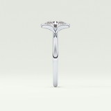 2.0 CT Oval Cut Style Lab Grown Diamond Engagement Ring
