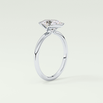 2.0 CT Oval Cut Style Lab Grown Diamond Engagement Ring