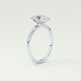 2.0 CT Oval Cut Style Lab Grown Diamond Engagement Ring