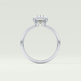 2.0 CT Oval Cut Style Lab Grown Diamond Engagement Ring