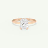 2.0 CT Radiant Cut Solitaire Lab-Grown Diamond Engagement Ring